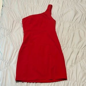 Never worn one shoulder red dress!